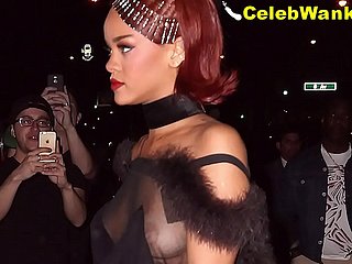 Rihanna Essential Pussy Nosh Slips Titslips Lay eyes on Through And More