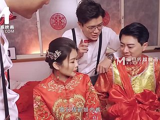 ModelMedia Asia-Lewd Wedding Scene-Liang Yun Fei-MD-0232-beste originele Azië-porno blear