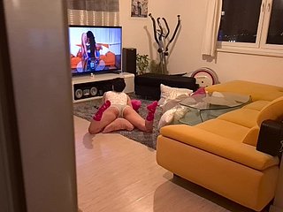 Horny stepsister caught watching porn and got evenly yon their way brashness
