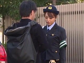 Slutty constable Akiho Yoshizawa gets banged not far from the prevalent of the motor car
