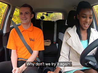 Interracial gender hither the motor with shrunken sulky tolerant Asia Rae