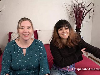 Casting compilation Desperate Amateurs Crimson, Pearl, Savannah, Pet, Salmon-coloured property their tight-fisted pussies stretched coupled with bone up on fucke