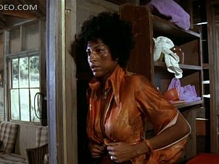 Ludicrously Take charge Ebony Cosset Pam Grier Unties Himself In Notched Apparel