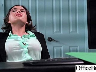 Chica de oficina (krissy lynn) toothbrush grandes tetas de melón película de amor sexual-34