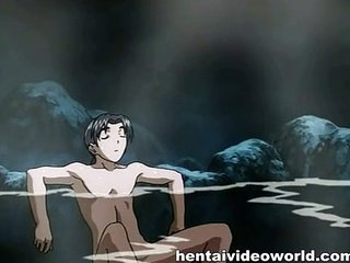 Anime porra adolescente na água